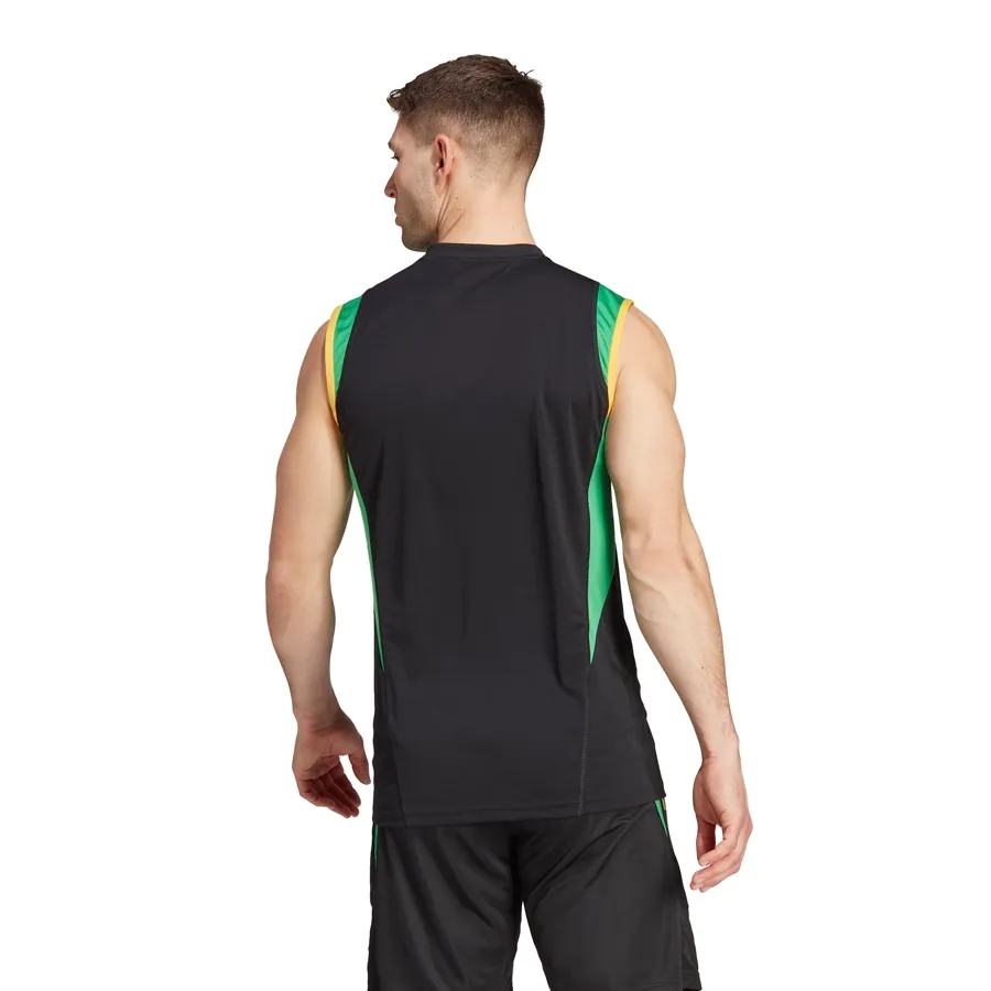 Imagen 3 de 6 de Musculosa adidas Tiro 23 Jamaica-NEGRO/VERDE/AMARILLO