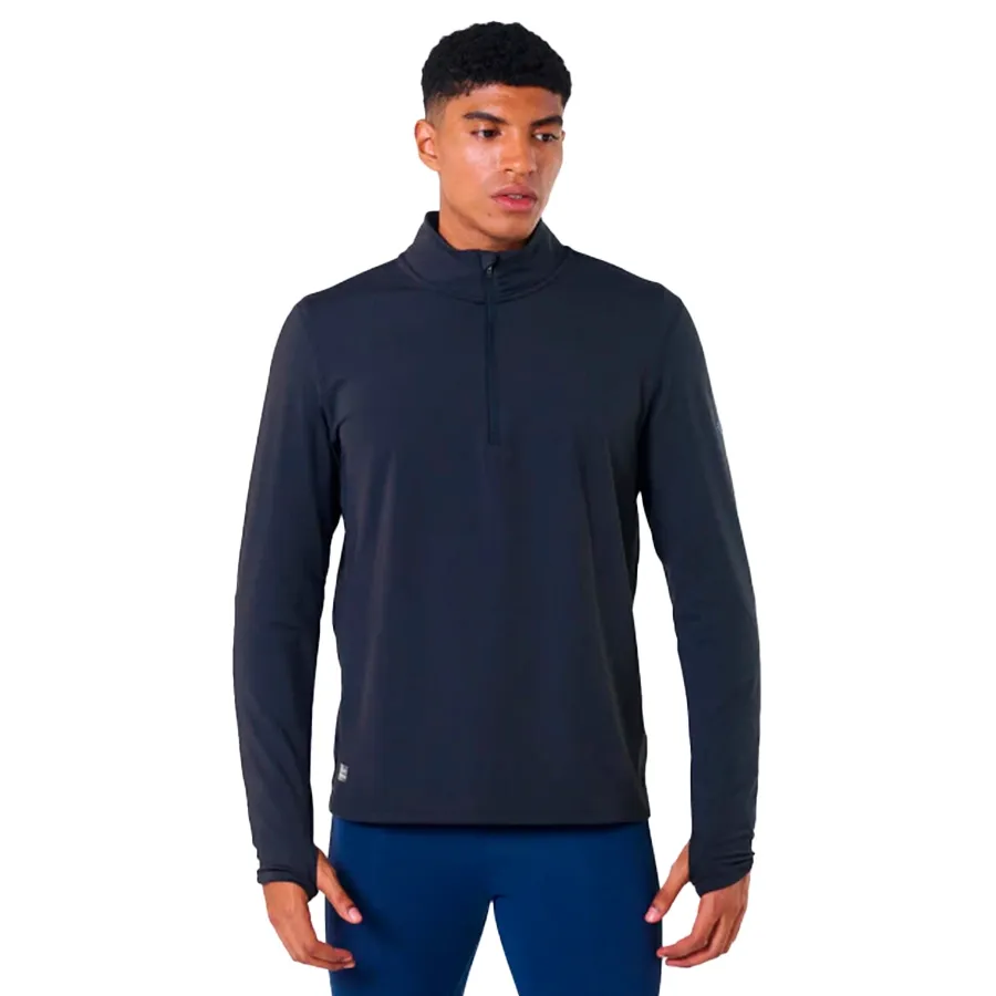 Imagen 0 de 4 de Buzo Saucony Solstice 1/4 II-NEGRO