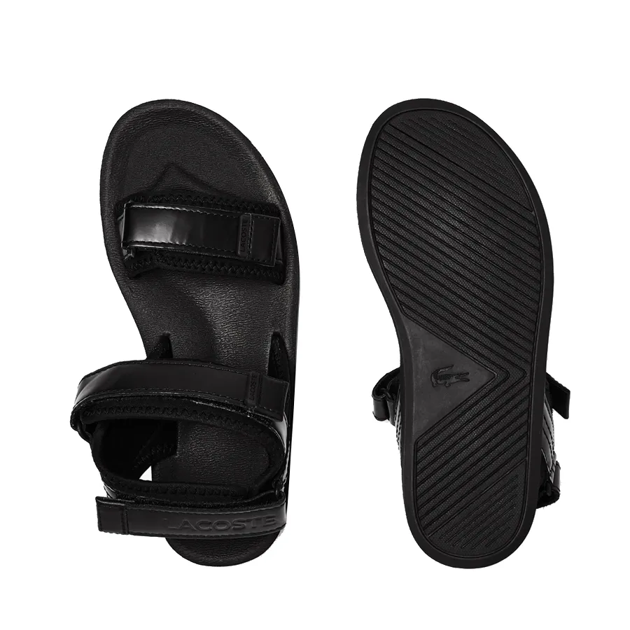 Imagen 3 de 6 de Sandalias Lacoste Suruga-NEGRO