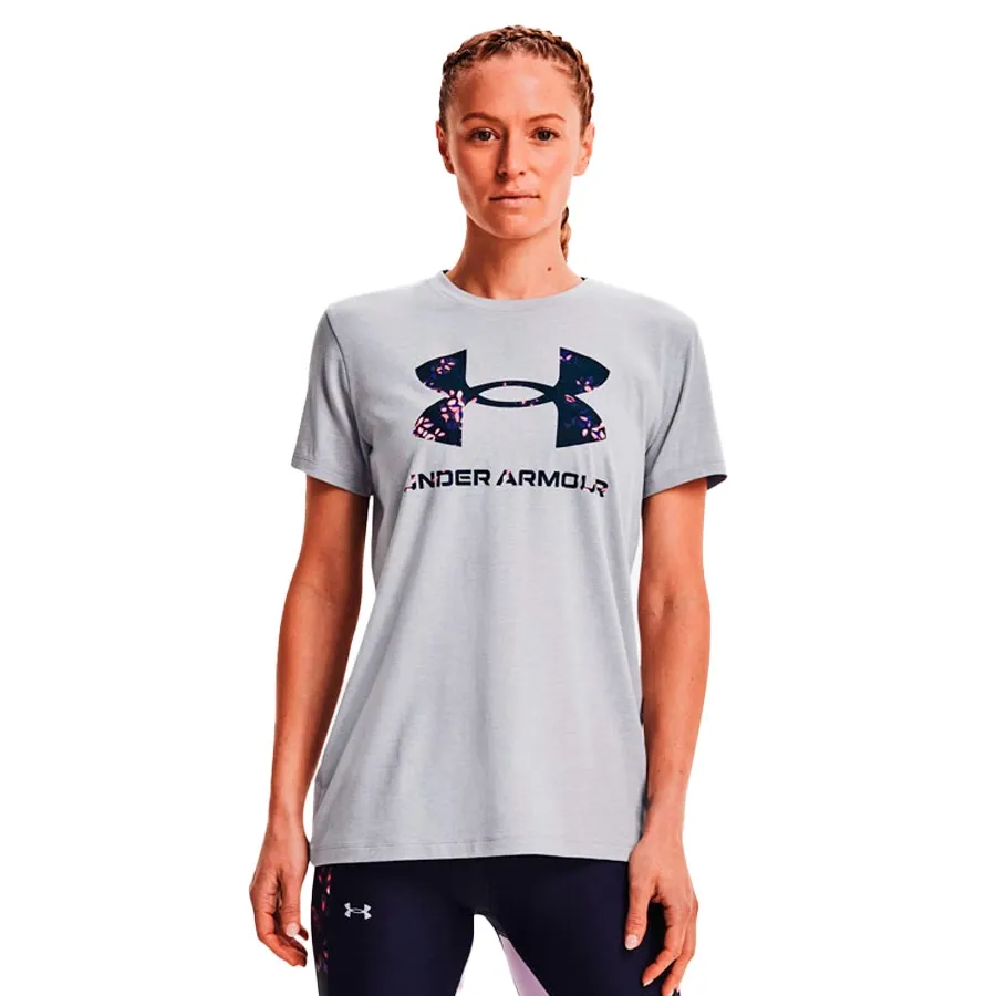 Imagen 2 de 5 de Remera Under Armour Live Sportsyle Graphic Ssc-GRIS