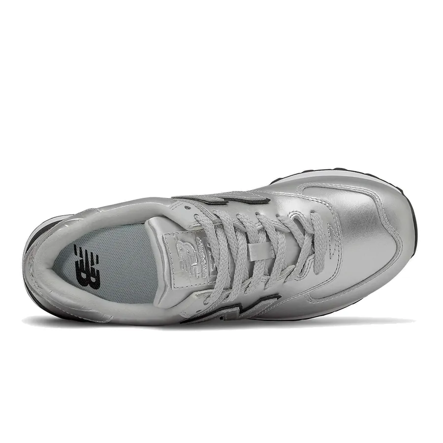 Imagen 3 de 5 de Zapatillas New Balance 574-PLATA/BLANCO