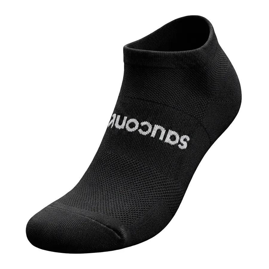 Imagen 3 de 5 de Medias Saucony Oddysey Invisible Socks Pack x3-BLANCO/NEGRO/GRIS
