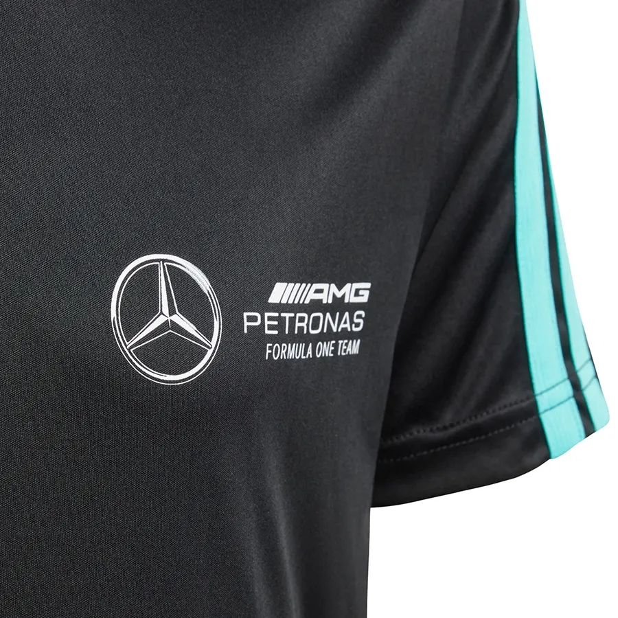 Imagen 2 de 4 de Remera adidas Adn Mercedes - AMG PETRONAS F1 Team-NEGRO/TURQUESA