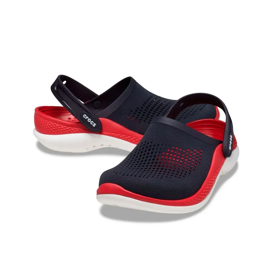 Imagen 3 de 5 de Sandalias Crocs Ojotas  LiteRide 360 Clog-MARINO/ROJO