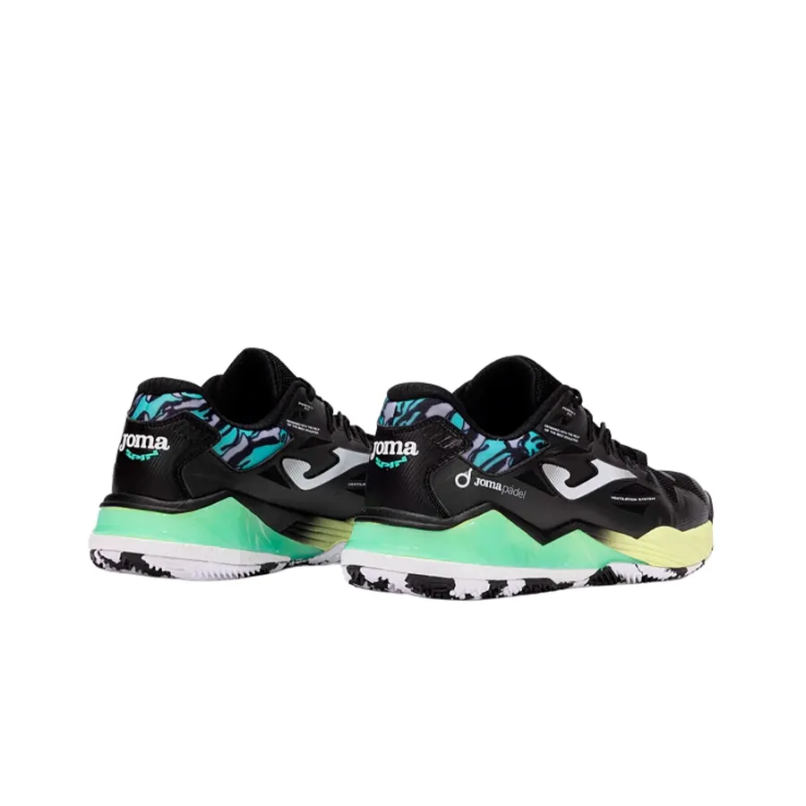 Imagen 4 de 5 de Zapatillas Joma Pádel Spin-NEGRO/VERDE AGUA