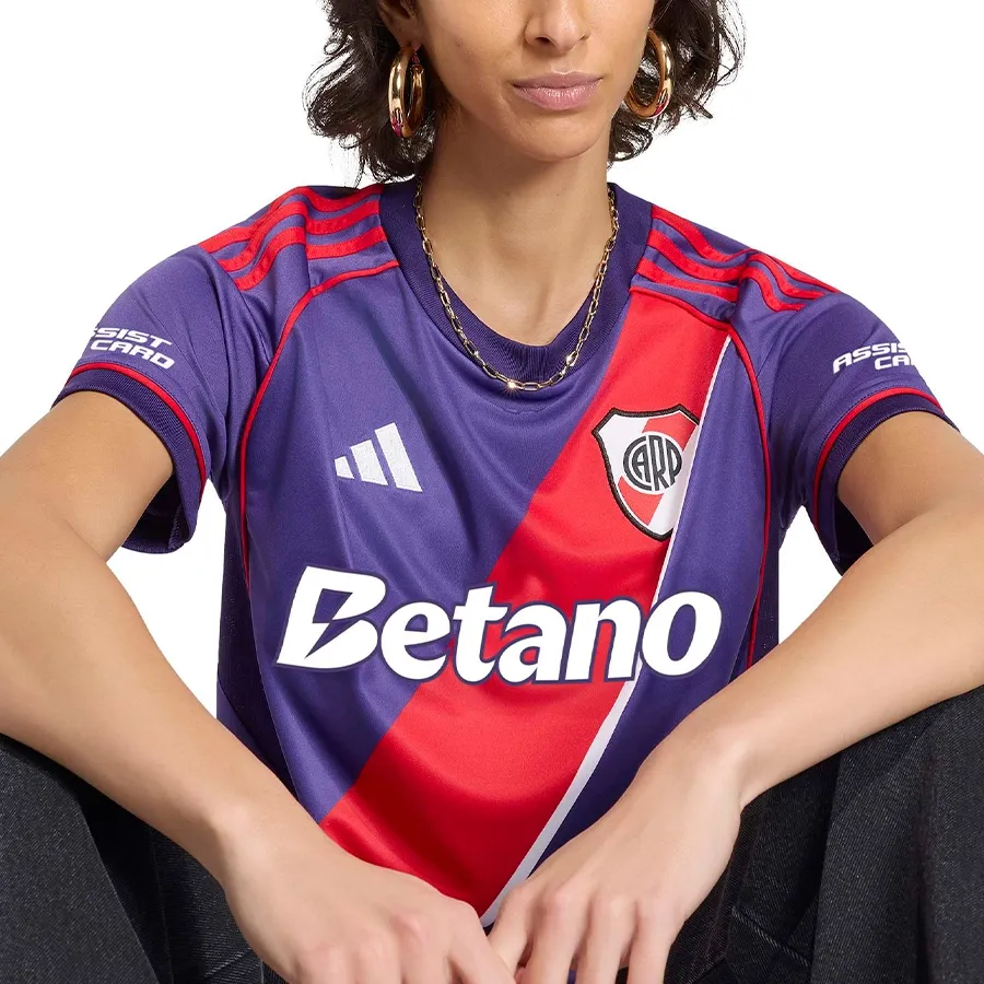 Imagen 4 de 6 de Camiseta adidas Alternativa River Plate 26-VIOLETA/ROJO