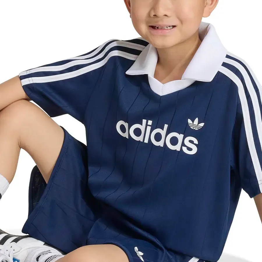 Imagen 5 de 7 de Conjunto adidas originals Polo Pinstripe-MARINO/BLANCO
