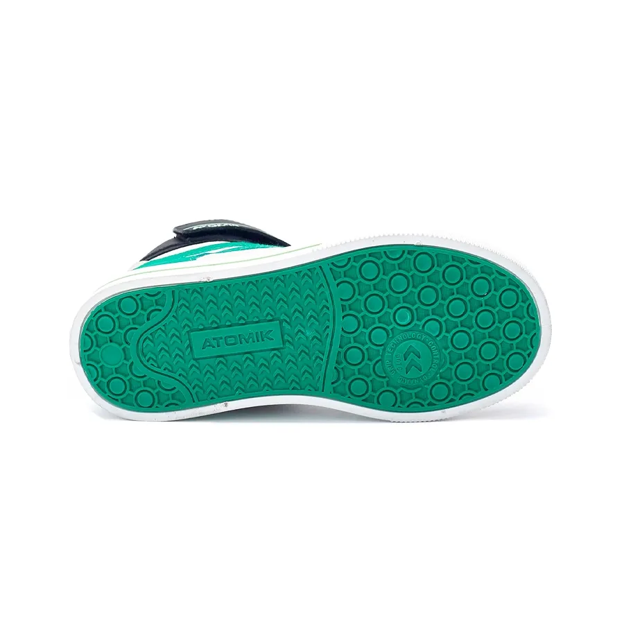 Imagen 2 de 4 de Zapatillas Atomik Spin-NEGRO/VERDE