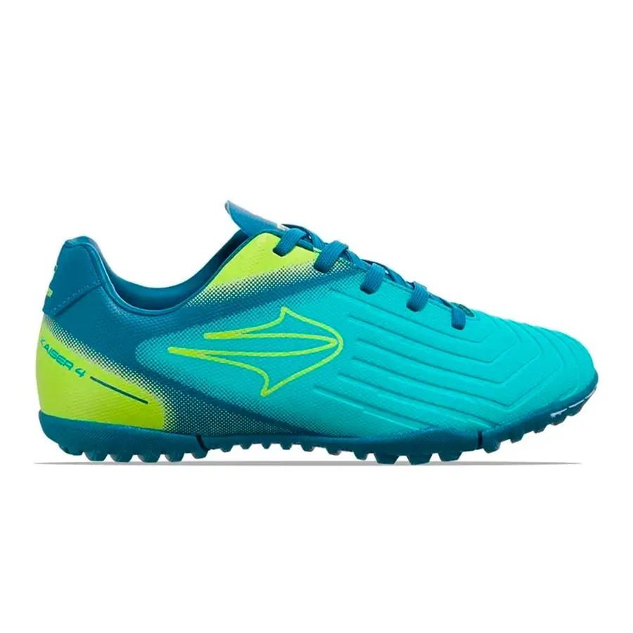Imagen 0 de 5 de Botines Topper Kaiser 4 Tf-AZUL/TURQUESA/LIMA