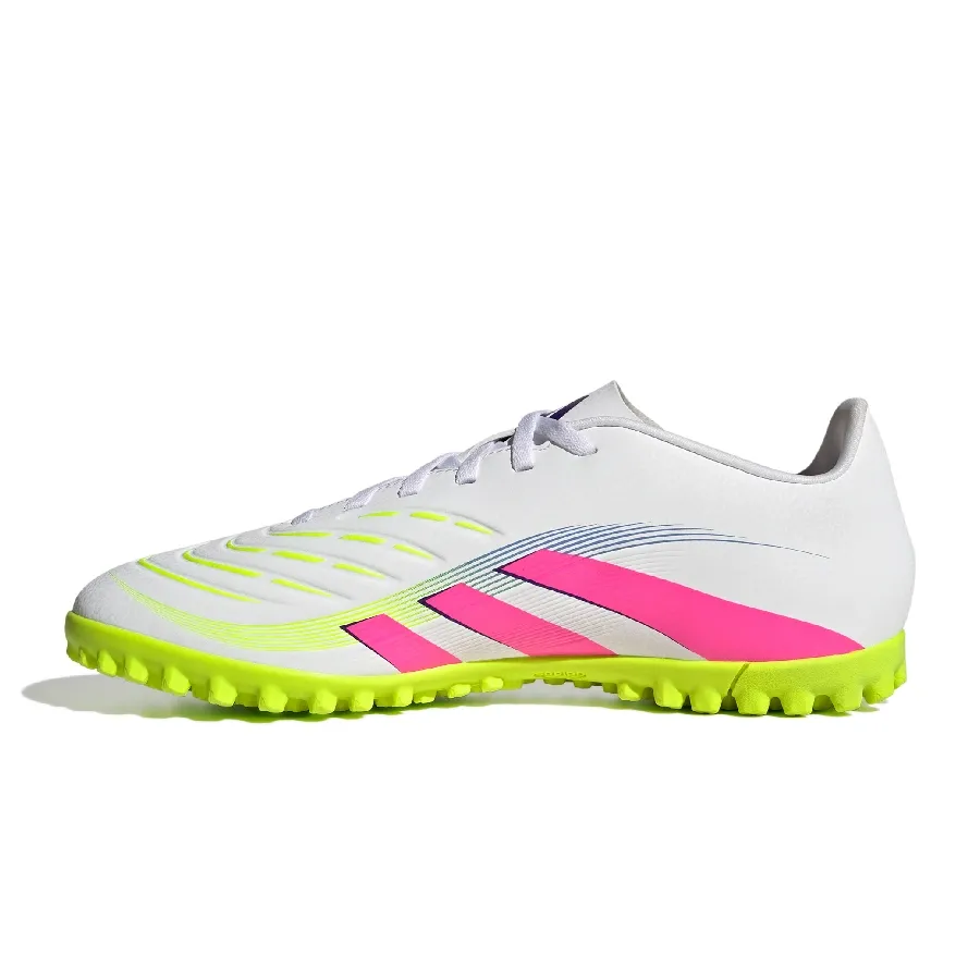 Imagen 2 de 7 de Botines adidas Predator Club Tf-BLANCO/ROSA FLUOR/AMARILLO FLUOR
