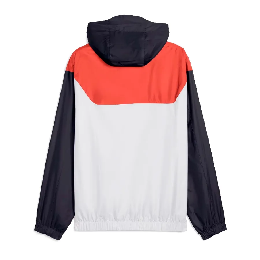 Imagen 2 de 6 de Campera Puma Essentials Relaxed Windbreaker-BLANCO/AZUL MARINO/ROJO