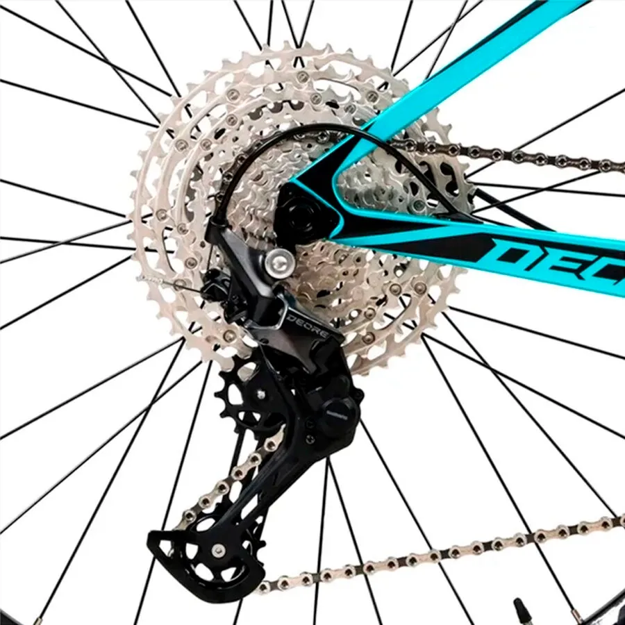 Imagen 4 de 5 de Bicicleta Sava Mtb Carbono Deck 6.1 Deore 12 V T21-CELESTE