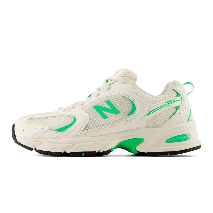 Imagen 2 de 5 de Zapatillas New Balance 530-BLANCO/VERDE FLUOR