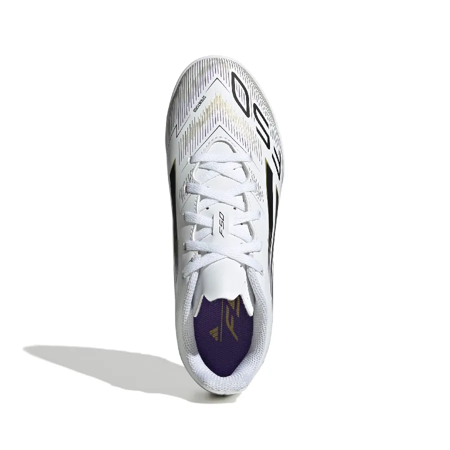 Imagen 3 de 7 de Botines adidas F50 Club Tf-BLANCO/NEGRO/DORADO