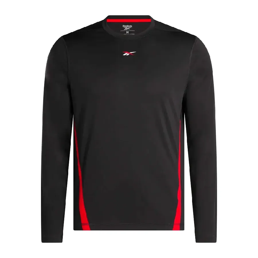 Imagen 0 de 2 de Remera Reebok Energy LS Tech-NEGRO/ROJO