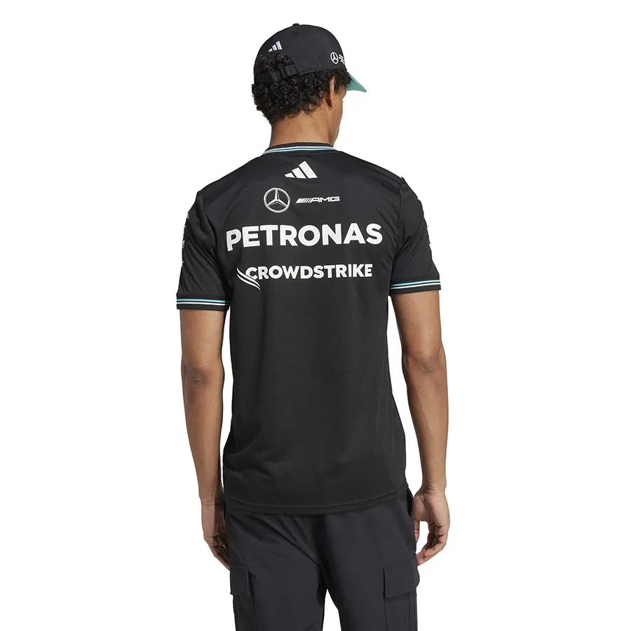 Imagen 1 de 5 de Remera adidas Mercedes - AMG Petronas Formula One Team-NEGRO/BLANCO/TURQUESA