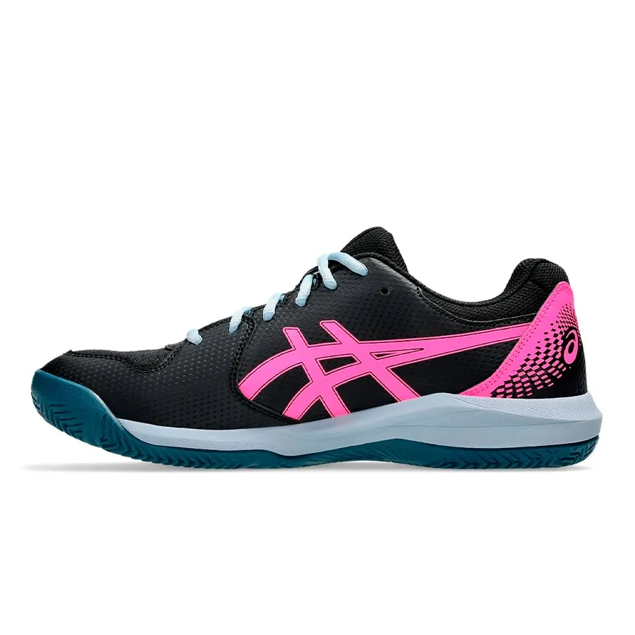 Imagen 2 de 6 de Zapatillas Asics Gel-Dedicate 8 Padel-NEGRO/TURQUESA/ROSA