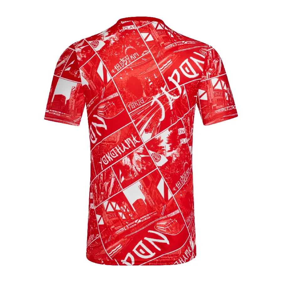 Imagen 1 de 3 de Camiseta adidas Pre Partido de River Plate 25/26-ROJO/BLANCO