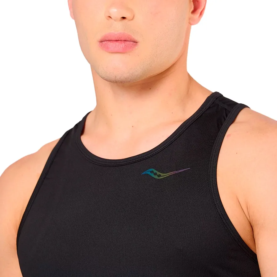 Imagen 2 de 4 de Musculosa Saucony Stopwatch Single-NEGRO