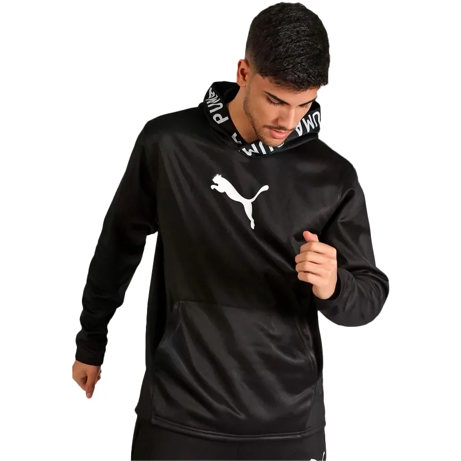 Imagen 0 de 4 de Buzo Puma Train Power Fleece-NEGRO/BLANCO