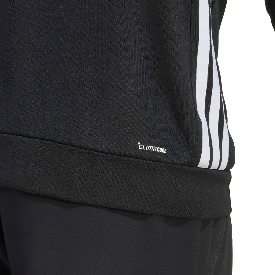 Imagen 5 de 6 de Campera adidas Workout Essentials 3 Stripes-NEGRO