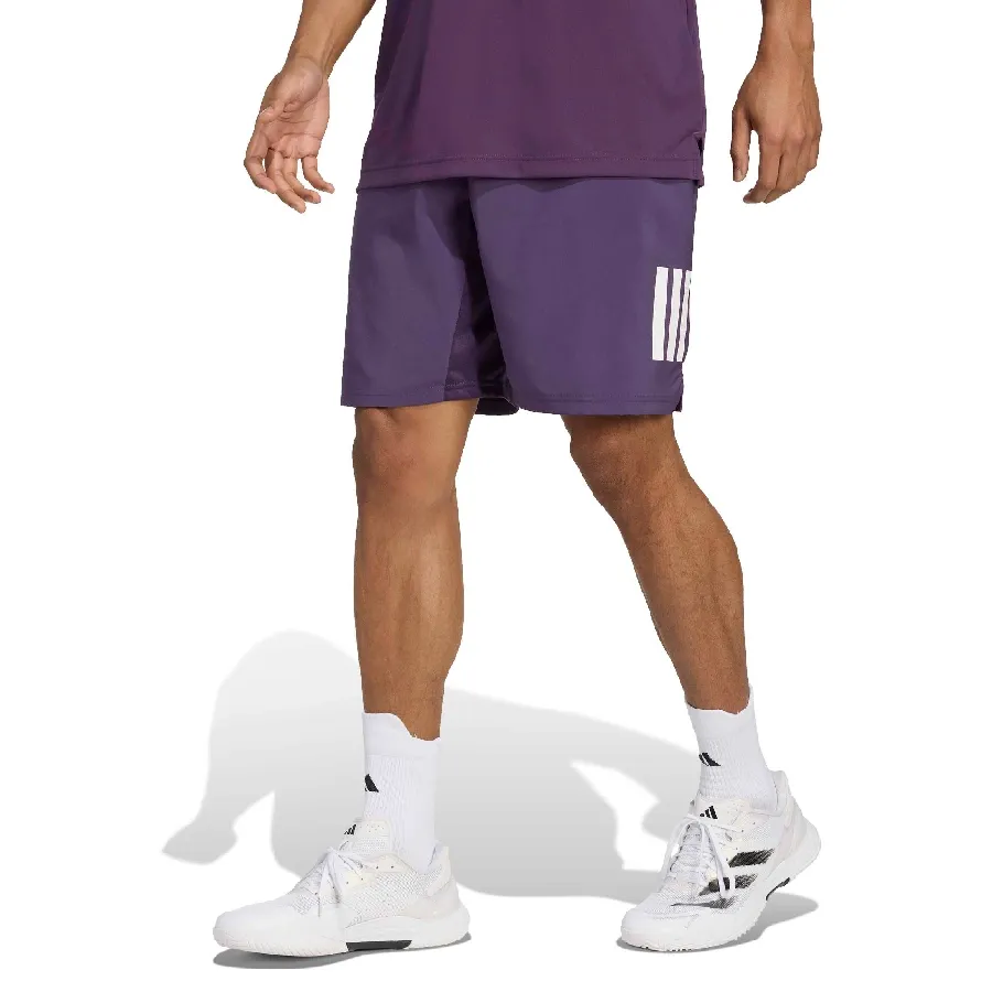 Imagen 0 de 5 de Shorts adidas de Tenis Club Climacool 3 Tiras-MORADO