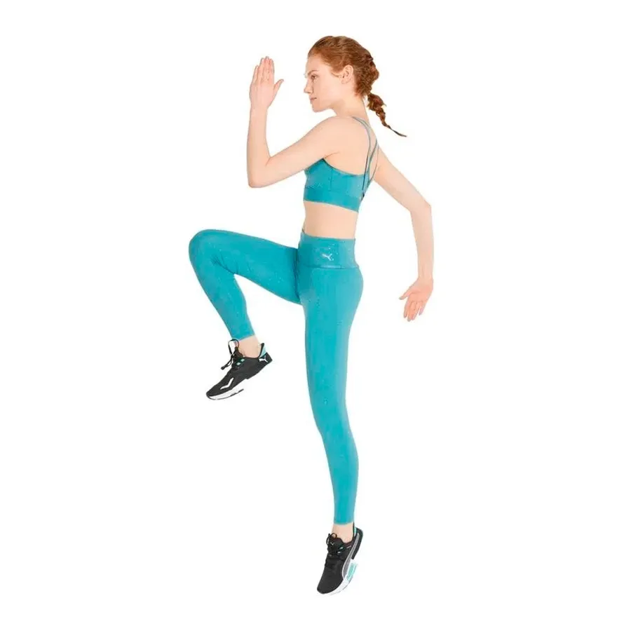 Imagen 3 de 4 de Calza Puma Stardust Crystalline High-VERDE AGUA