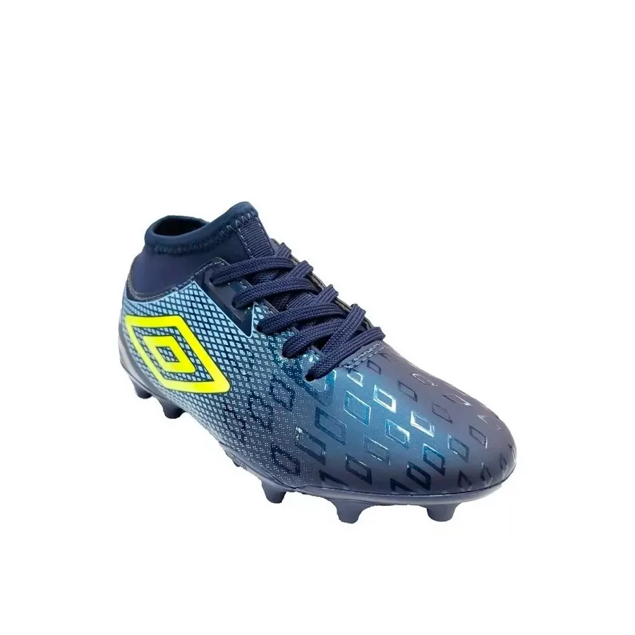 Imagen 1 de 5 de Botines Umbro U Cpo Calibra II Jr-MARINO/AZUL/LIMA