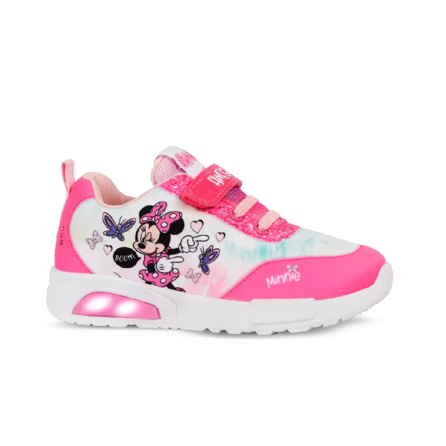 Imagen 0 de 3 de Zapatillas Footy Minnie Con Luz-FUCSIA/BLANCO