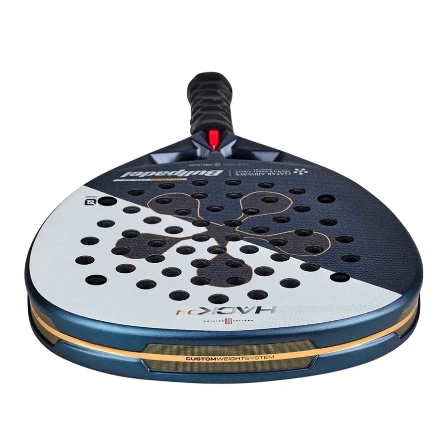 Imagen 3 de 4 de Paleta Bullpadel Hack 04 Tf 24-MARINO/BLANCO/DORADO