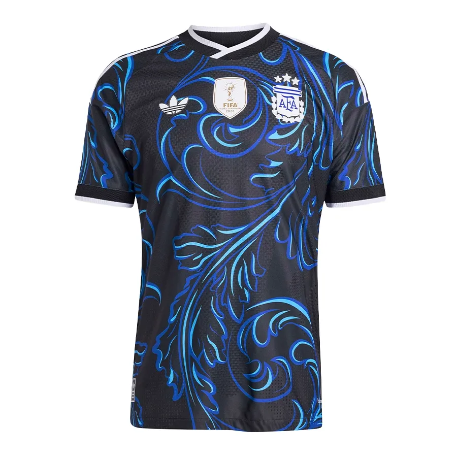 Imagen 2 de 7 de Camiseta adidas originals Alternativa Seleccion Argentina AFA 26-NEGRO/AZUL/CELESTE
