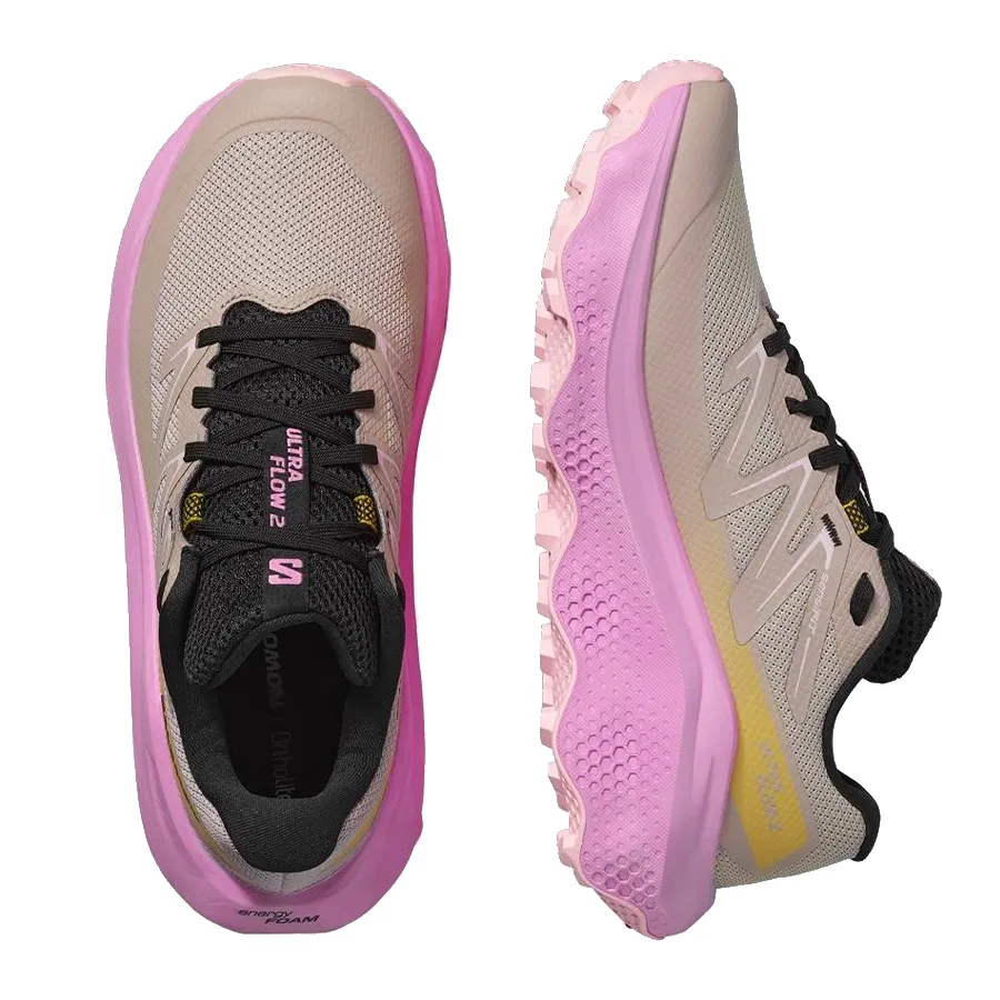 Imagen 2 de 4 de Zapatillas Salomon Ultra Flow 2-BEIGE/FUCSIA/NEGRO