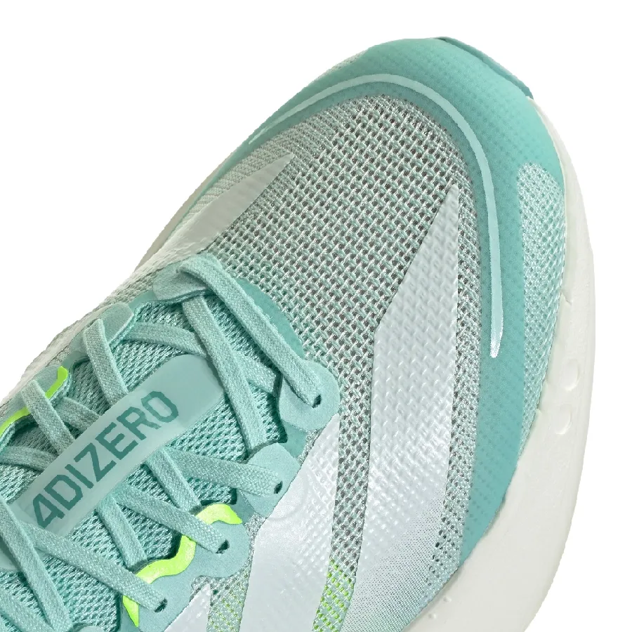 Imagen 6 de 8 de Zapatillas adidas Adizero Boston 13-VERDE AGUA/AMARILLO FLUOR