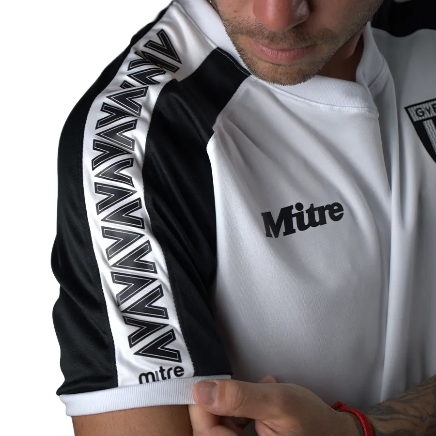 Imagen 3 de 5 de Remera Mitre Striker GYE 25-BLANCO/NEGRO