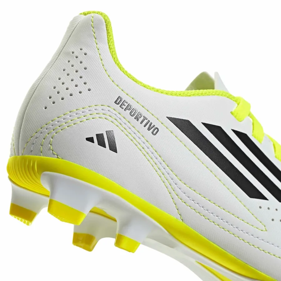 Imagen 6 de 7 de Botines adidas Deportivo 3 Flexible Ground Boots-BLANCO/NEGRO/AMARILLO FLUOR