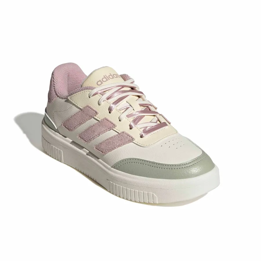 Imagen 2 de 7 de Zapatillas adidas Courtblock Bold-BLANCO/ROSA/VERDE