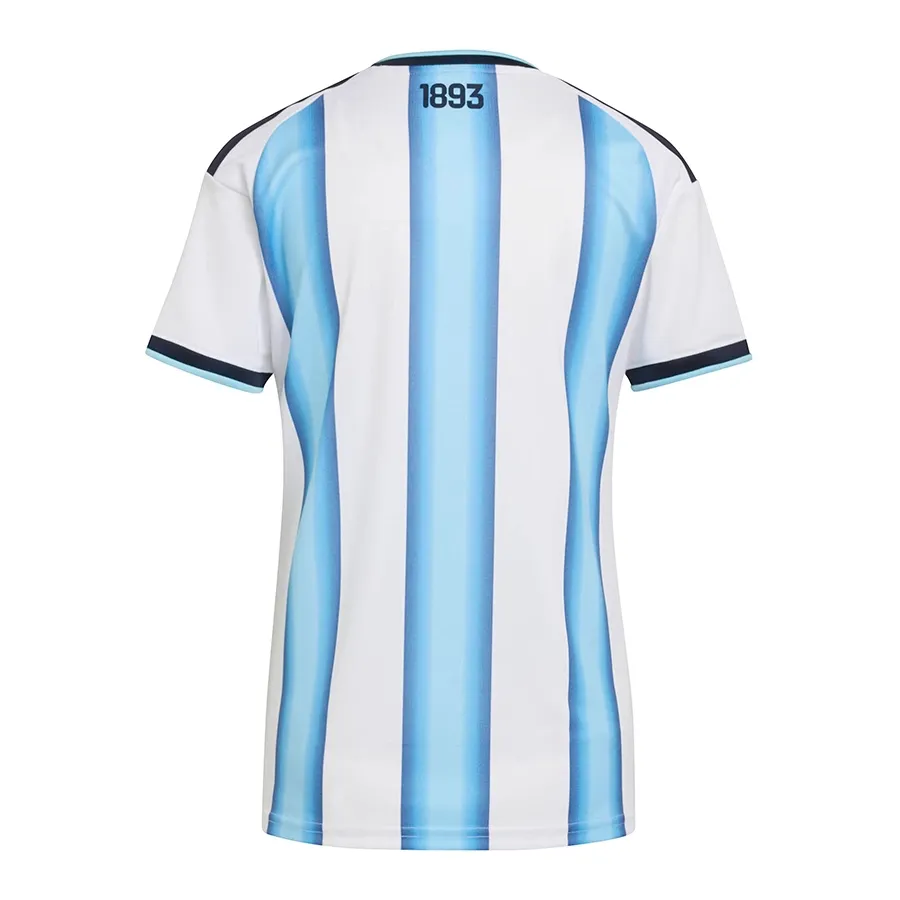 Imagen 3 de 6 de Camiseta adidas Titular Selección Argentina 26-BLANCO/NEGRO/CELESTE