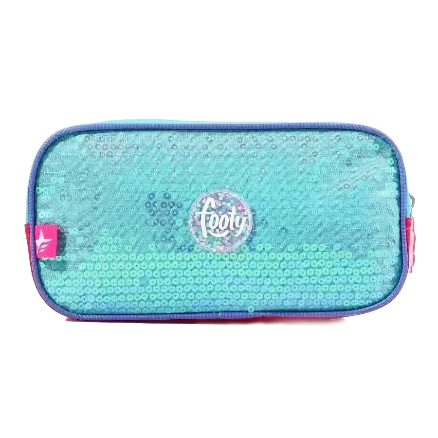 Imagen 2 de 3 de Cartuchera c/luz Cool Frie Footy-TURQUESA/ROSA