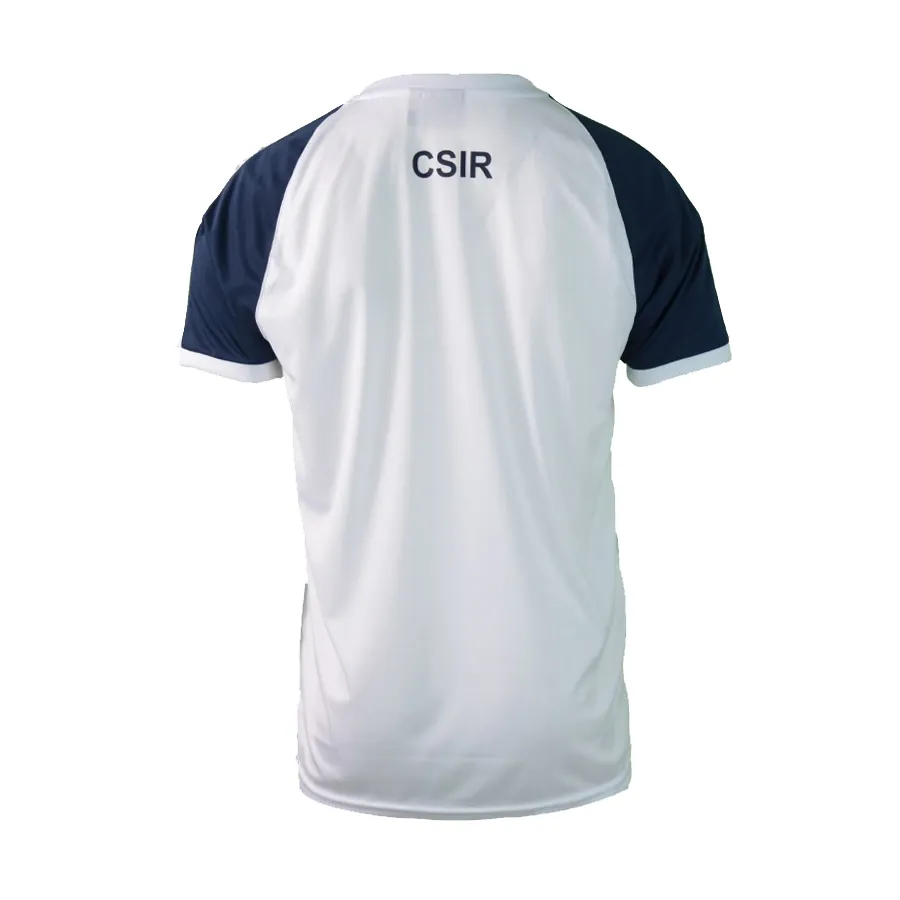 Imagen 2 de 5 de Remera Mitre T Shirt Striker M/C Csir-BLANCO/MARINO