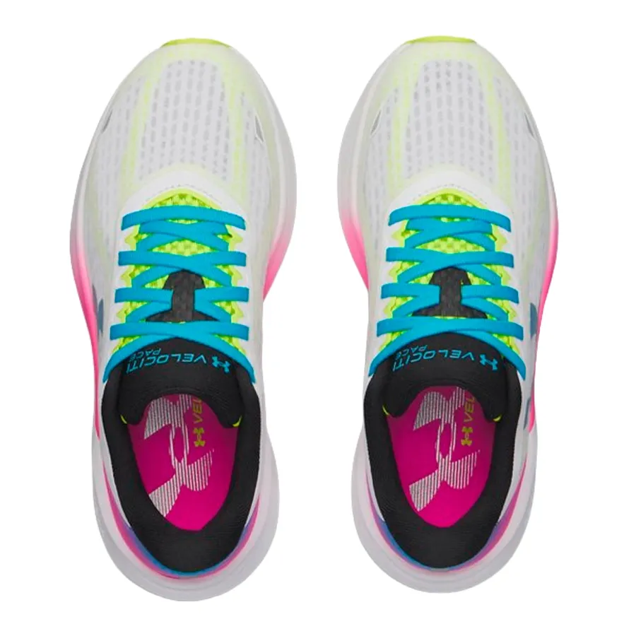 Imagen 3 de 5 de Zapatillas Under Armour Velociti Pace-BLANCO-FUCSIA-TURQUESA