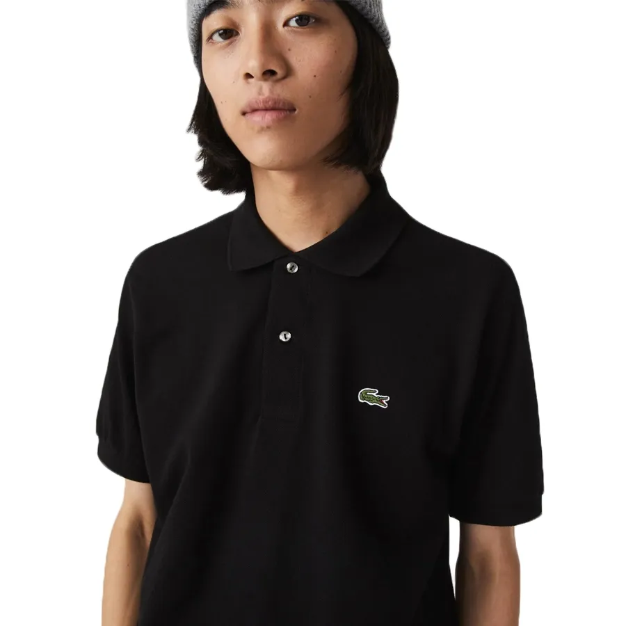 Imagen 1 de 5 de Remera Lacoste Chemise Col Bord-NEGRO