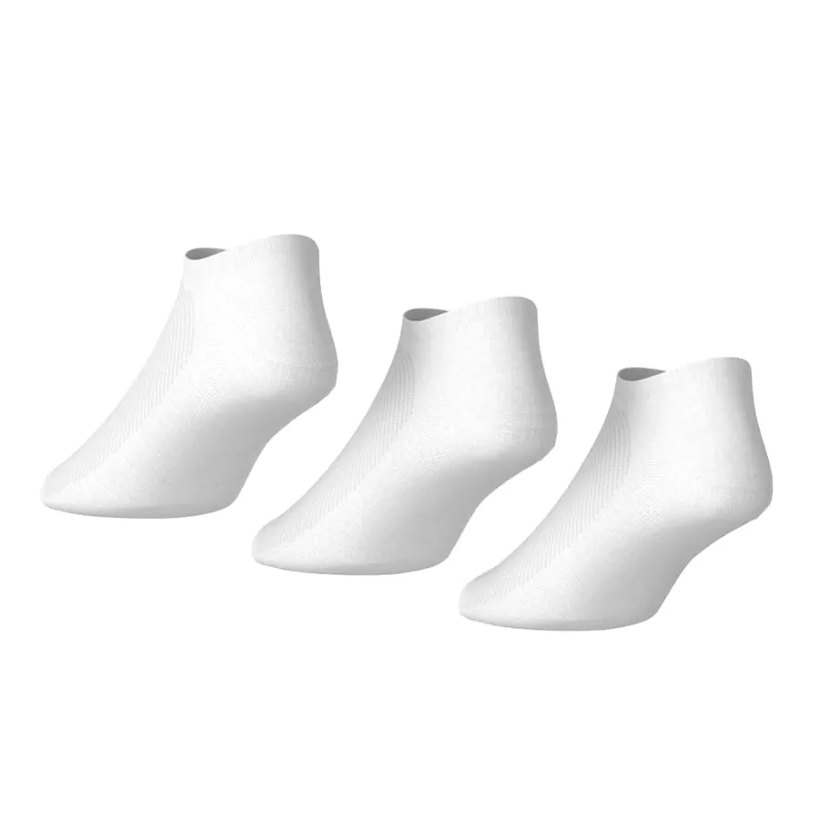 Imagen 4 de 8 de Medias adidas Invisibles Pack x3-BLANCO