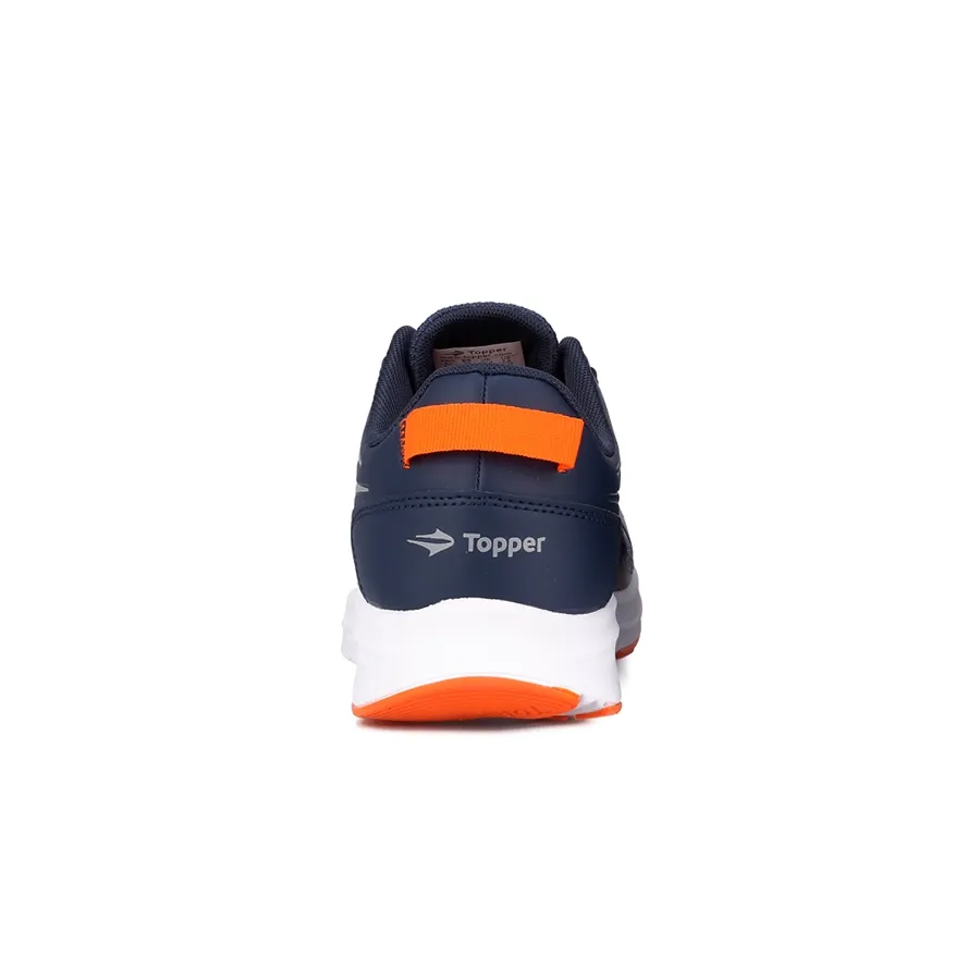 Imagen 3 de 6 de Zapatillas Topper Warp-MARINO/NARANJA