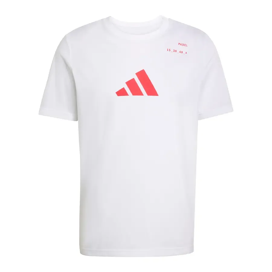 Imagen 3 de 5 de Remera adidas Category Graphic-BLANCO/ROJO