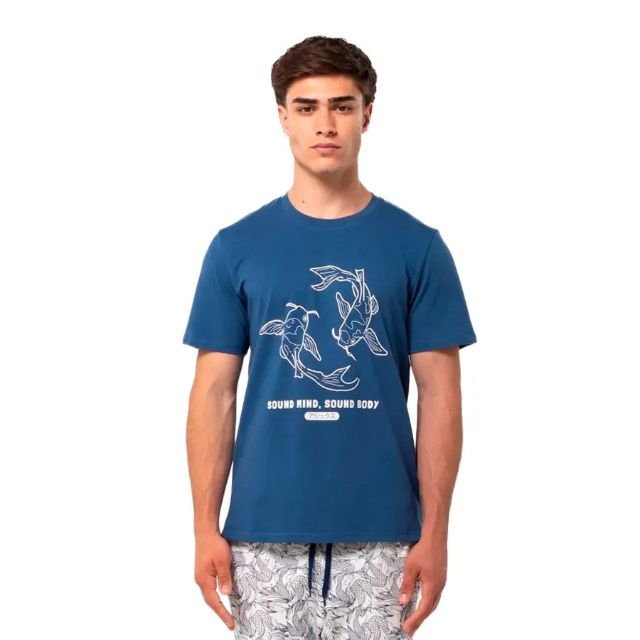 Imagen 1 de 6 de Remera Asics Fish Koi-AZUL