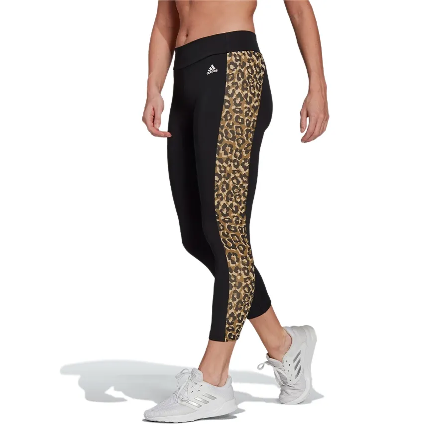 Imagen 0 de 5 de Calza adidas 7/8 Estampado Leopardo Tiro Alto-NEGRO/GRIS