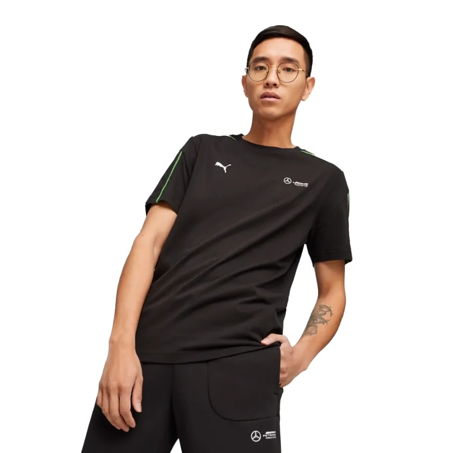 Imagen 2 de 4 de Remera Puma Mercedes Amg Petrona Mt7-NEGRO