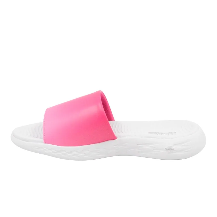 Imagen 3 de 6 de Ojotas Skechers Br On The GO 600-ROSA/BLANCO