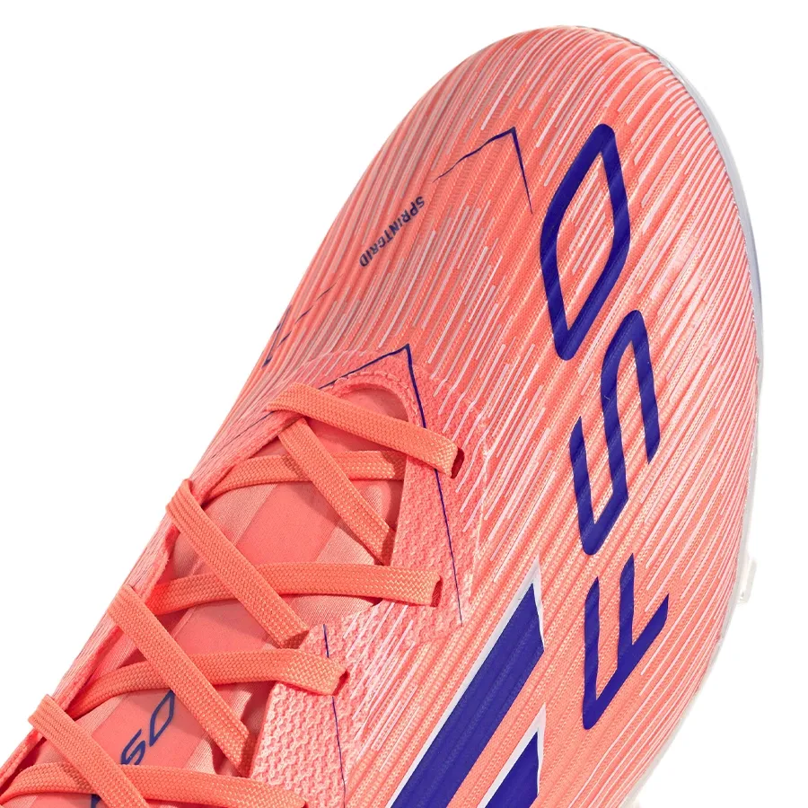 Imagen 5 de 7 de Botines adidas F50 League FG/MG-CORAL/AZUL