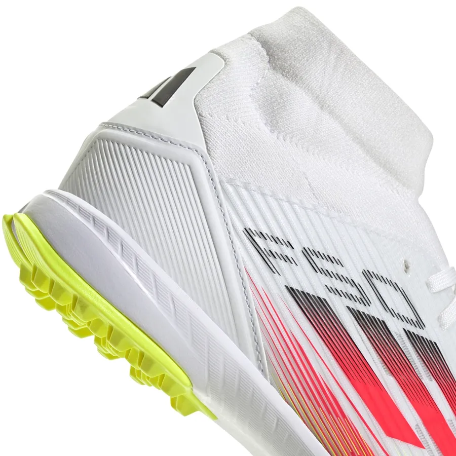 Imagen 5 de 7 de Botines adidas F50 League Tf Mid-BLANCO/AMARILLO FLUOR/CORAL FLUOR